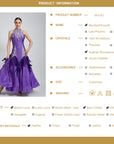 Water Drop Crystal Feather Ballroom Dress Standard/Smooth