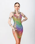 Shiny Crystal Net Latin Dress Latin/Rhythm