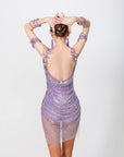 Shiny Crystal Net Latin Dress Latin/Rhythm