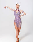 Shiny Crystal Net Latin Dress Latin/Rhythm