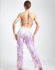 Acrylic Glitter Jumpsuit Latin Dress Latin/Rhythm