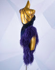 Beaded & Ostrich Feather Latin Dress Latin/Rhythm
