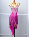 Chrisanne Lustre Lycra Crystalline Beaded Latin Dress Latin/Rhythm