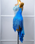 Chrisanne Lustre Lycra Crystalline Beaded Latin Dress Latin/Rhythm