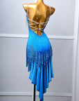 Chrisanne Lustre Lycra Crystalline Beaded Latin Dress Latin/Rhythm