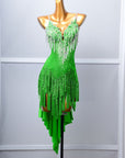 Chrisanne Lustre Lycra Crystalline Beaded Latin Dress Latin/Rhythm