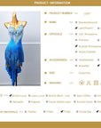 Chrisanne Lustre Lycra Crystalline Beaded Latin Dress Latin/Rhythm