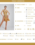 Chrisanne Shine Lycra Fringe Crystalline Latin Dress Latin/Rhythm