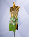 Colorful Beaded Paillette and Fringe Latin Dress Latin/Rhythm
