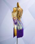 Colorful Beaded Paillette and Fringe Latin Dress Latin/Rhythm