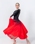 Contrast Color Crystallized Smooth Dress Standard/Smooth