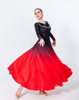 Contrast Color Crystallized Smooth Dress Standard/Smooth