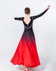 Contrast Color Crystallized Smooth Dress Standard/Smooth