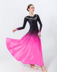 Contrast Color Crystallized Smooth Dress Standard/Smooth
