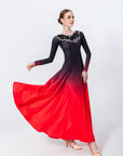 Contrast Color Crystallized Smooth Dress Standard/Smooth