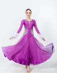 Contrast Color Crystallized Standard Dress Standard/Smooth
