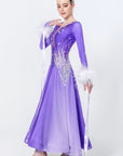 Contrast Color Crystallized Standard Dress Standard/Smooth