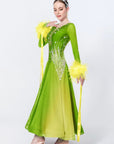 Contrast Color Crystallized Standard Dress Standard/Smooth