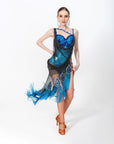 Crystal Peacock Latin Dress Latin/Rhythm