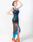 Crystal Peacock Latin Dress Latin/Rhythm