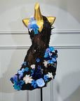 Crystalline 3D Flower Latin Dress Latin/Rhythm