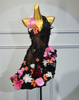 Crystalline 3D Flower Latin Dress Latin/Rhythm