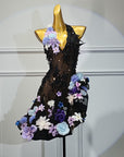 Crystalline 3D Flower Latin Dress Latin/Rhythm
