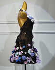 Crystalline 3D Flower Latin Dress Latin/Rhythm