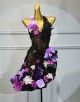 Crystalline 3D Flower Latin Dress Latin/Rhythm