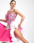 Crystalline Beaded Crepe Latin Dress Latin/Rhythm