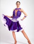 Crystalline Beaded Crepe Latin Dress Latin/Rhythm