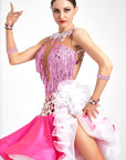 Crystalline Beaded Crepe Latin Dress Latin/Rhythm