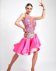 Crystalline Beaded Crepe Latin Dress Latin/Rhythm