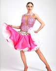 Crystalline Beaded Crepe Latin Dress Latin/Rhythm