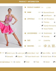 Crystalline Beaded Crepe Latin Dress Latin/Rhythm