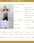 Crystalline Beaded Fringe Latin Dress Latin/Rhythm