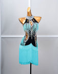 Crystalline Beaded Fringe Latin Dress Latin/Rhythm