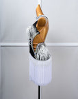 Crystalline Beaded Fringe Latin Dress Latin/Rhythm