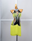 Crystalline Beaded Fringe Latin Dress Latin/Rhythm