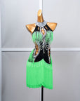 Crystalline Beaded Fringe Latin Dress Latin/Rhythm
