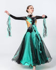 Crystalline Flower Crepes Ballroom Standard Dress Standard/Smooth