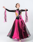Crystalline Flower Crepes Ballroom Standard Dress Standard/Smooth