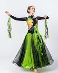 Crystalline Flower Crepes Ballroom Standard Dress Standard/Smooth