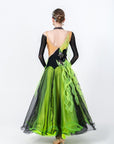 Crystalline Flower Crepes Ballroom Standard Dress Standard/Smooth