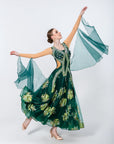 Crystalline Hand Embroidery Standard Dress Standard/Smooth