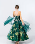 Crystalline Hand Embroidery Standard Dress Standard/Smooth