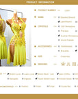 Crystalline sleeveless Latin Dress Latin/Rhythm