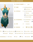 Crystallized Beads Fringe Latin Dress Latin/Rhythm