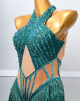 Crystallized Beads Fringe Latin Dress Latin/Rhythm