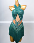 Crystallized Beads Fringe Latin Dress Latin/Rhythm